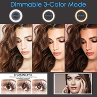 10 "26cm LED Selfie lampa pierścieniowa fotografia wideo światło RingLight telefon stojak statyw wypełnić światło ściemniania lampy Trepied Streaming 2